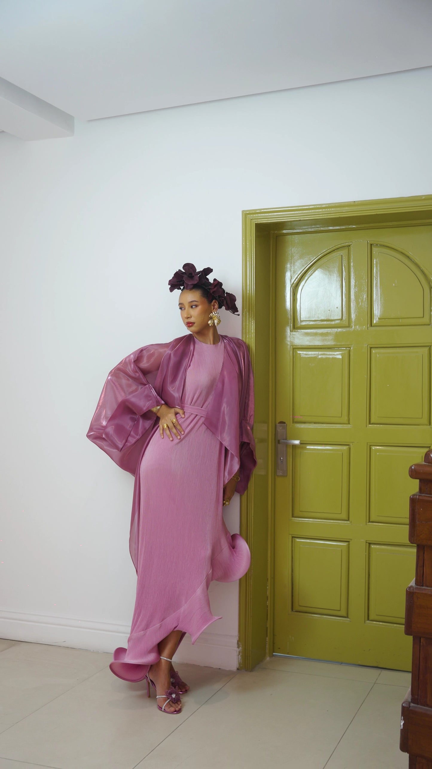 Amariah Dress Set: Onion