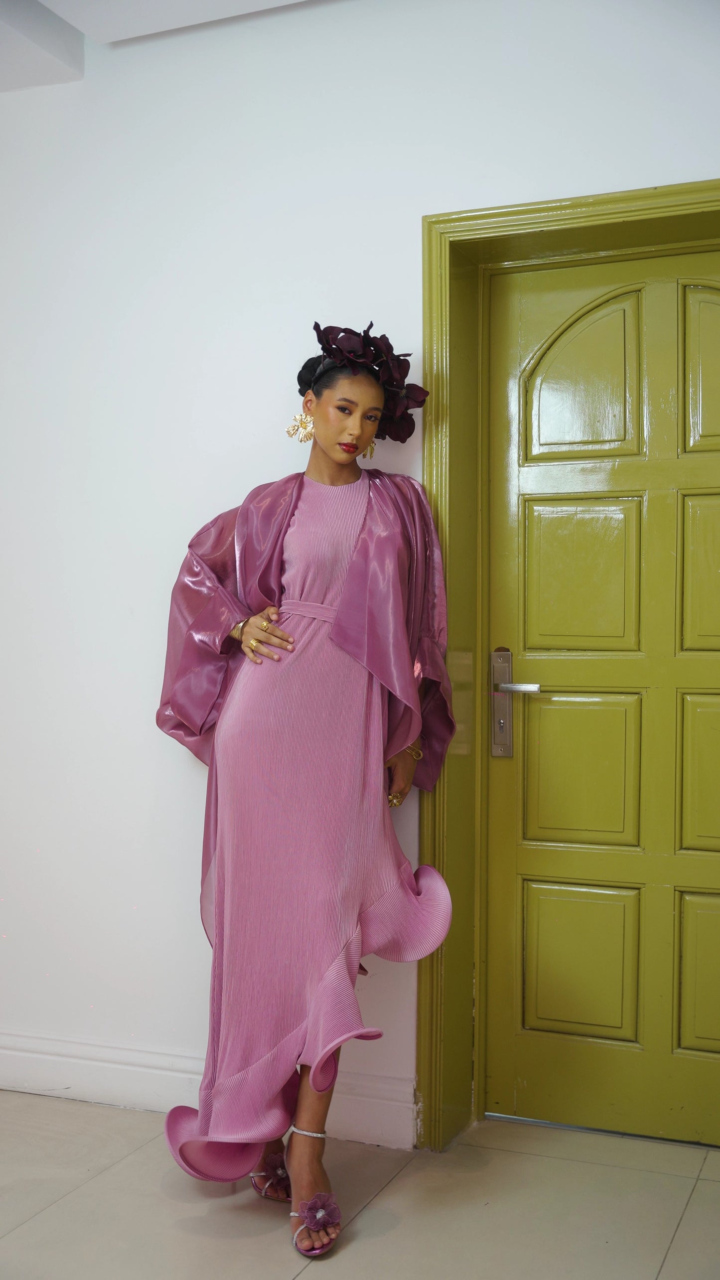 Amariah Dress Set: Onion